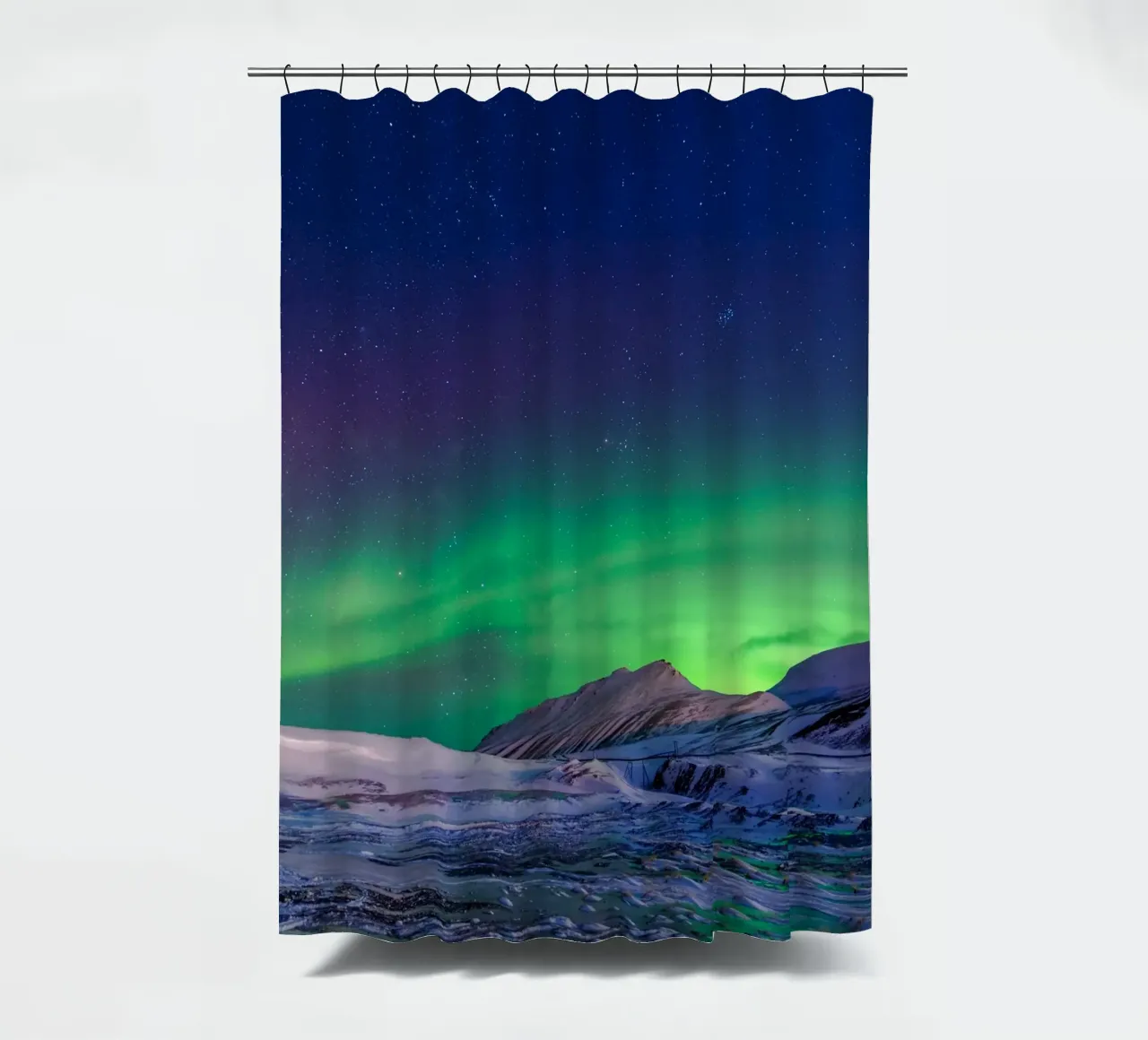 Green sky wallpaper shower curtain by Musadad Shop