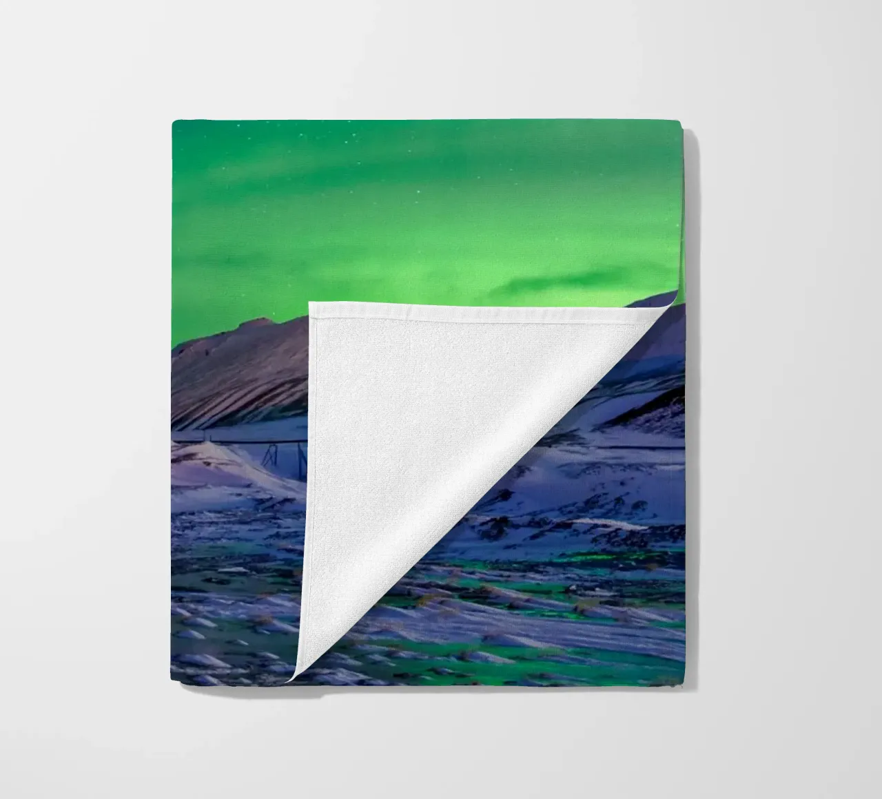 Green sky wallpaper beach towel by Musadad Shop