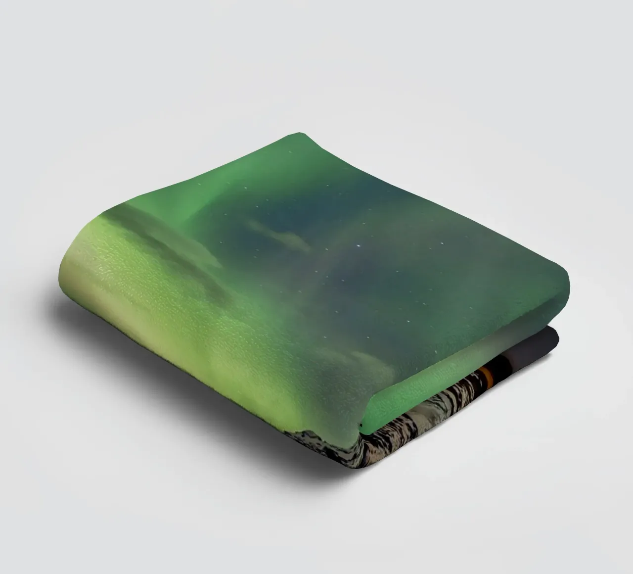 Mountain and green sky towel by Musadad Shop