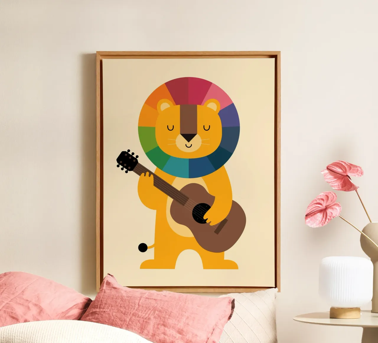 Cheer Up canvas with Floater frame by Andy Westface