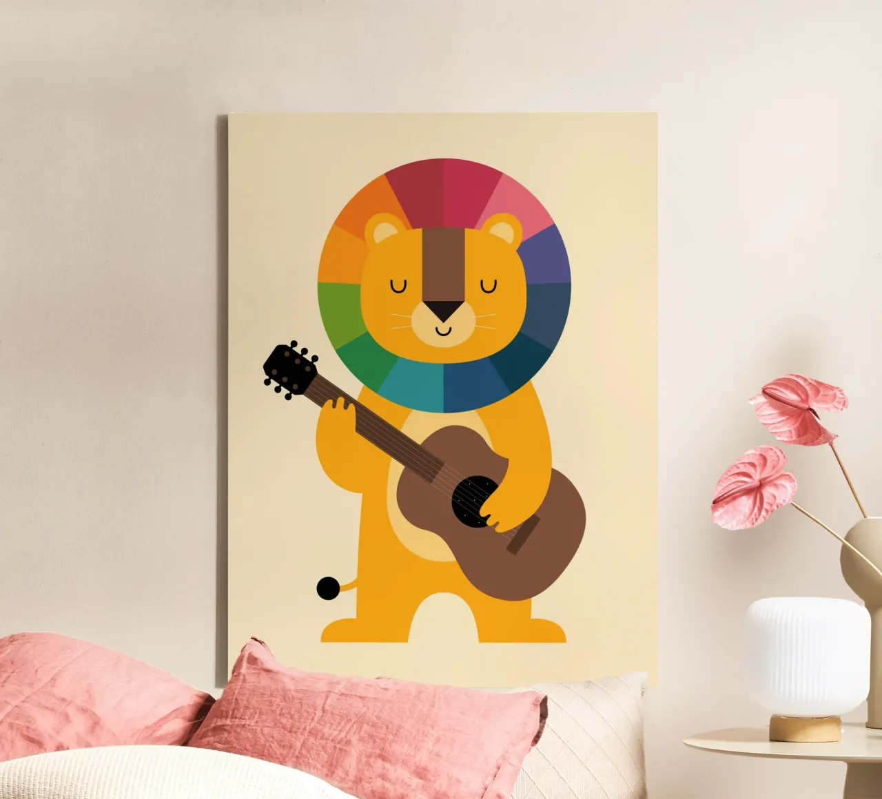 Cheer Up canvas with Floater frame by Andy Westface