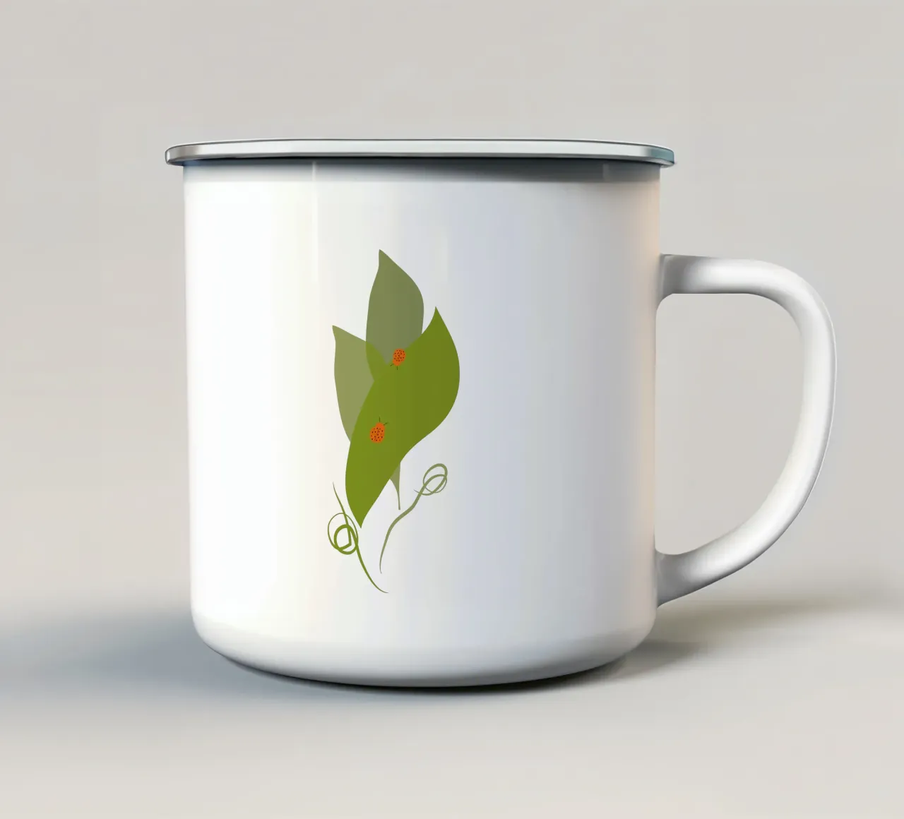 Attraversare le complicità /Il mio giardino 3 tazza in smalto da Carrot & Soul