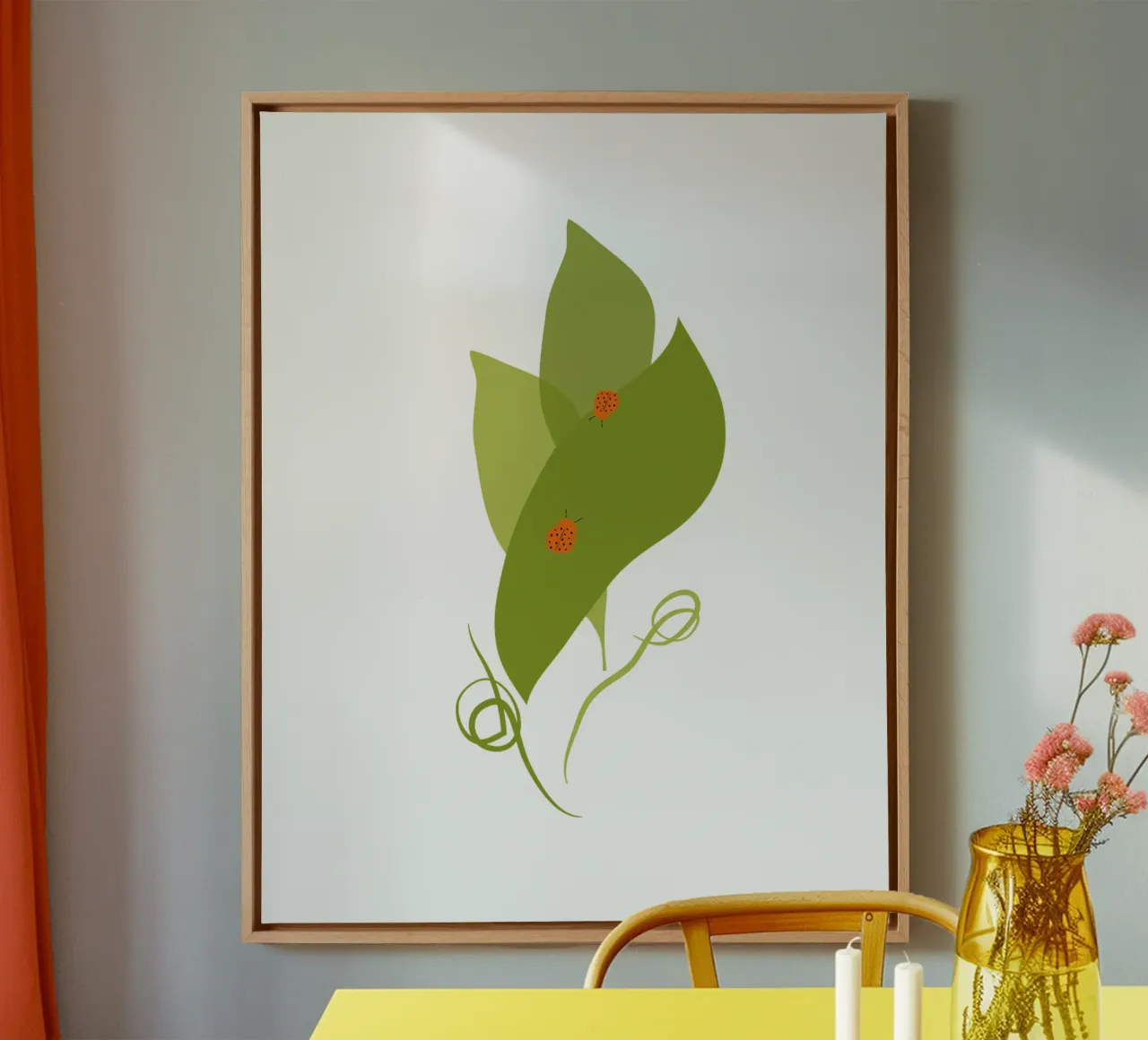 Attraversare le complicità /Il mio giardino 3 tela con Cornice a cassetta da Carrot & Soul