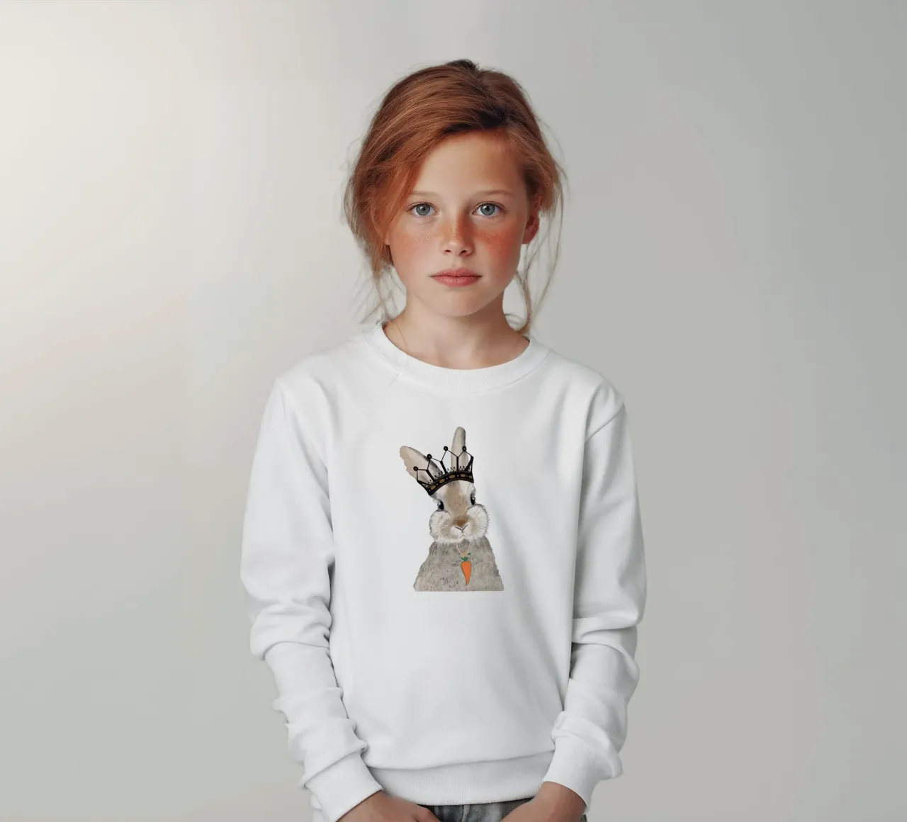 The King of carrot Happy easter kids sweatshirt by gulsengunel