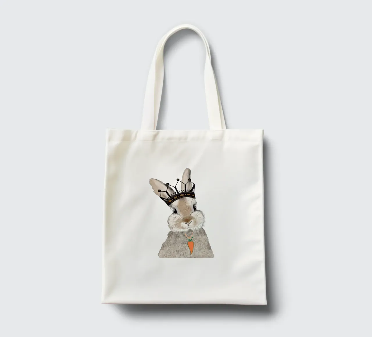 The King of carrot Happy easter tote bag by gulsengunel