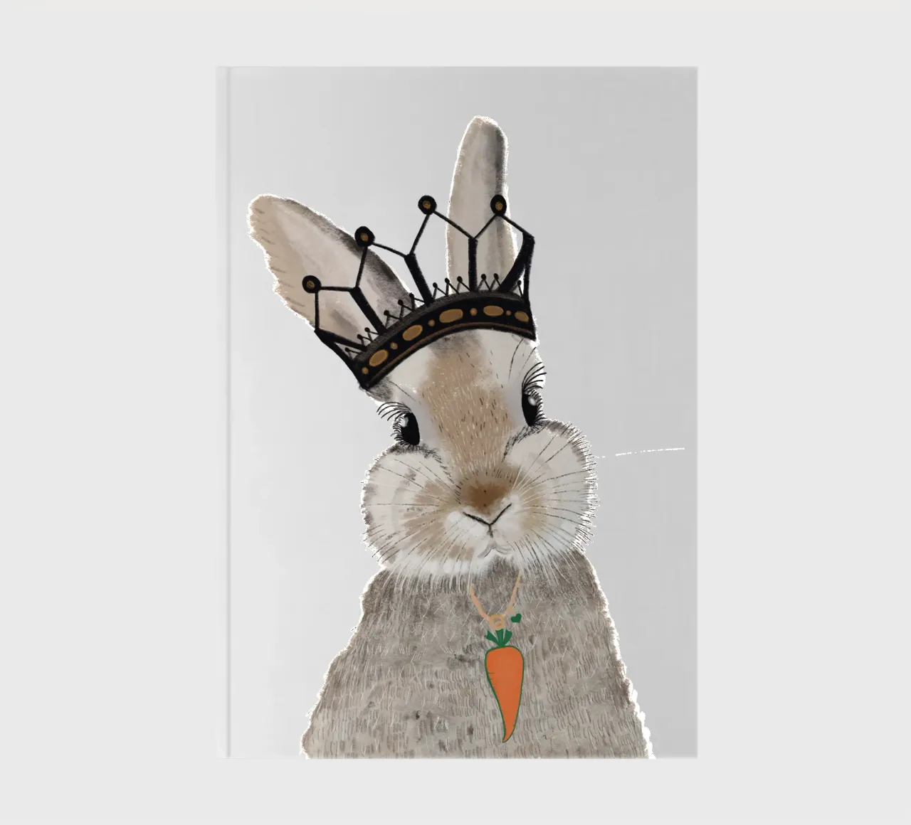 The King of carrot Happy easter notebook by gulsengunel