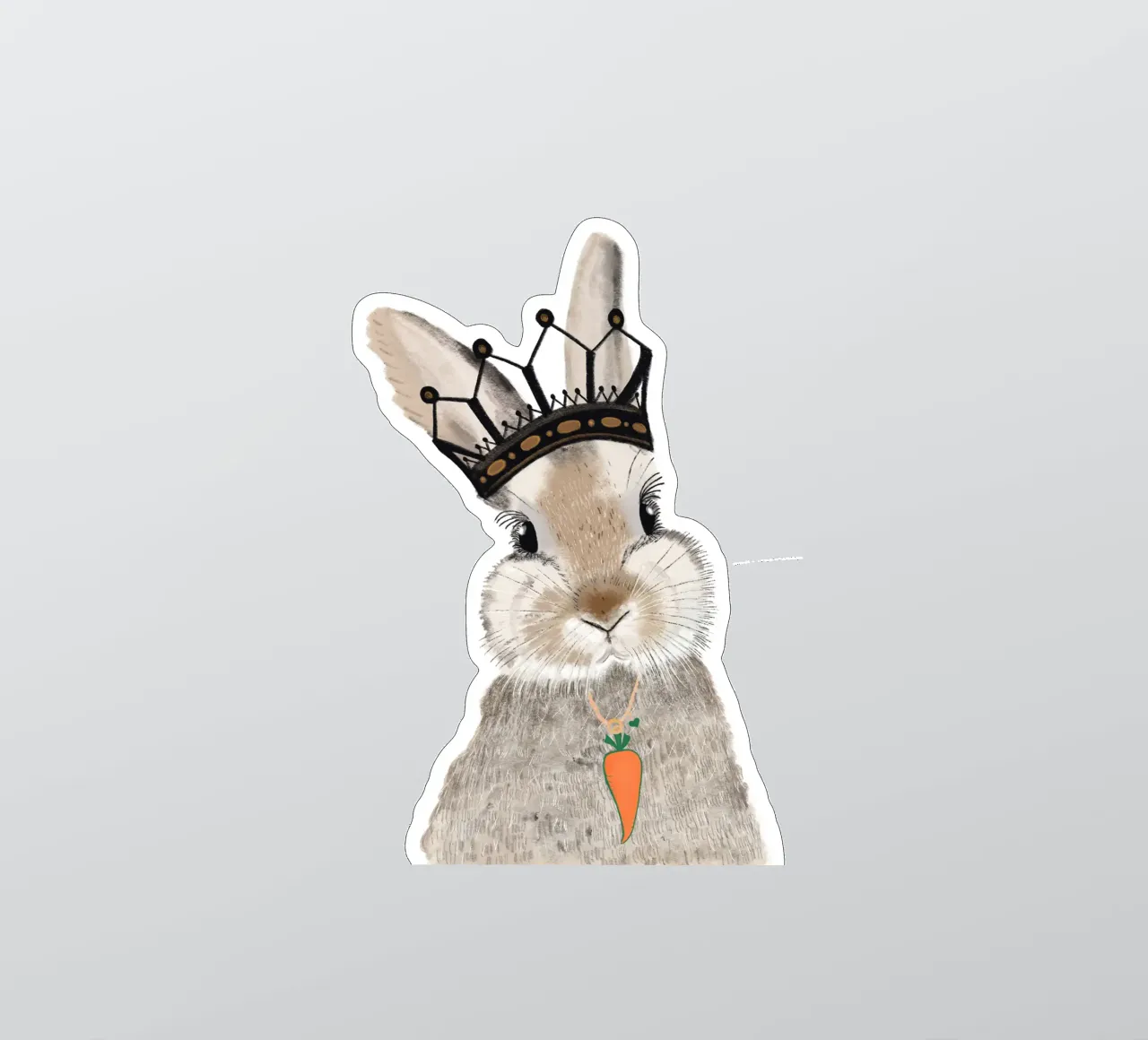 The King of carrot Happy easter sticker by gulsengunel