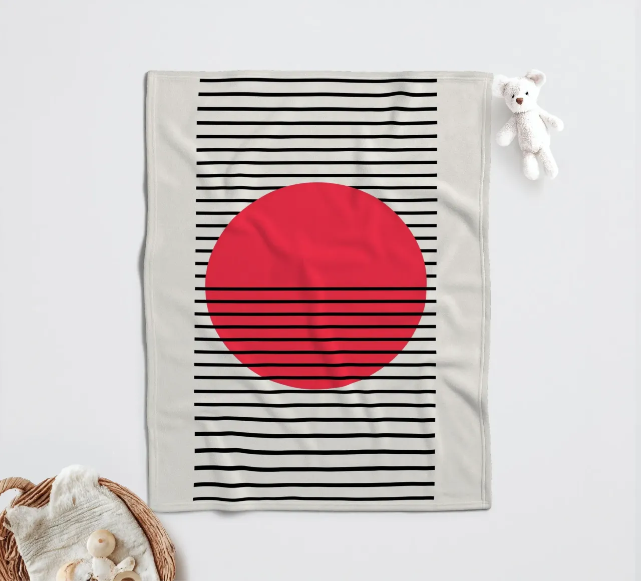 Dip fleecedeken van Rose Beck Art