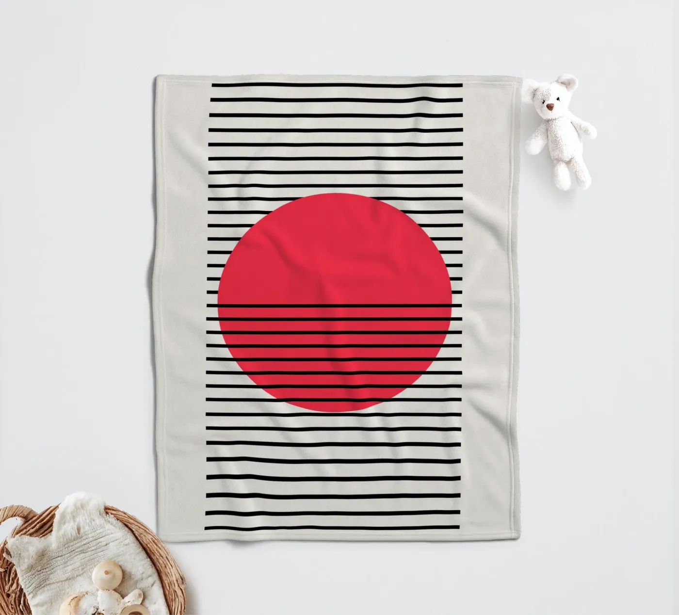Dip fleece blanket by Rose Beck Art