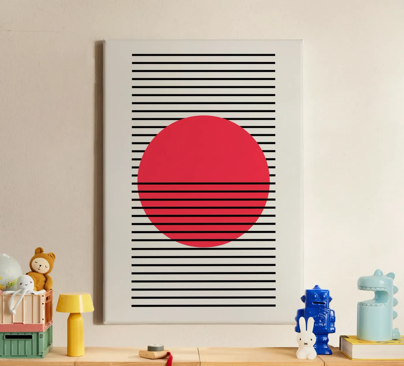 Dip canvas van Rose Beck Art