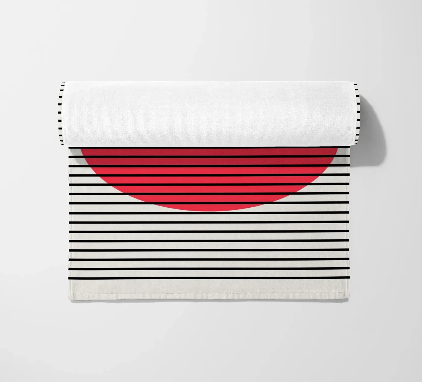Dip beach towel by Rose Beck Art