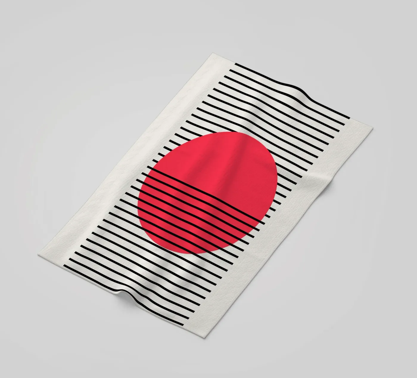 Dip beach towel by Rose Beck Art