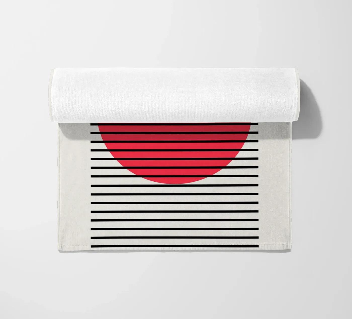 Dip beach towel by Rose Beck Art