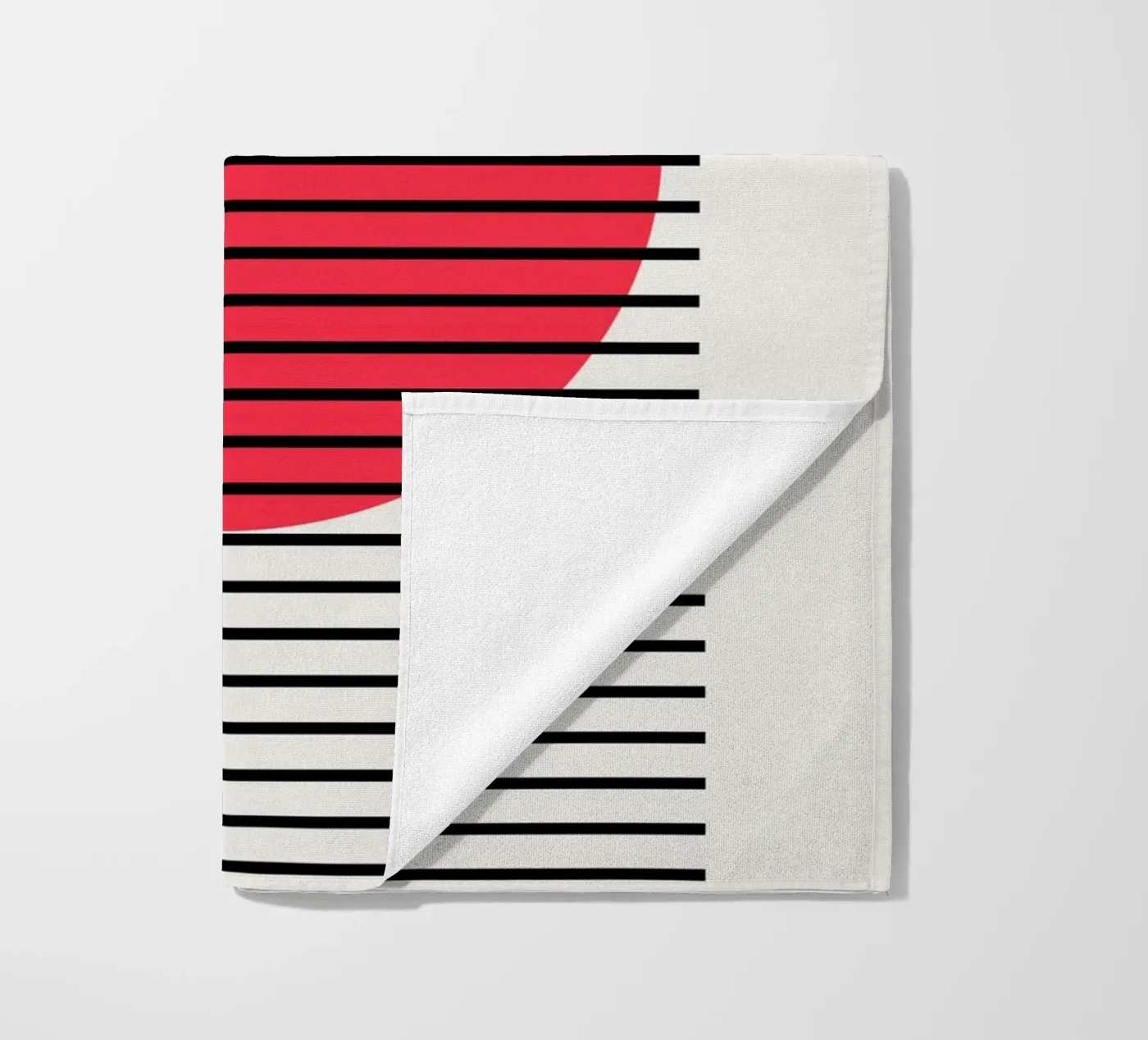 Dip beach towel by Rose Beck Art