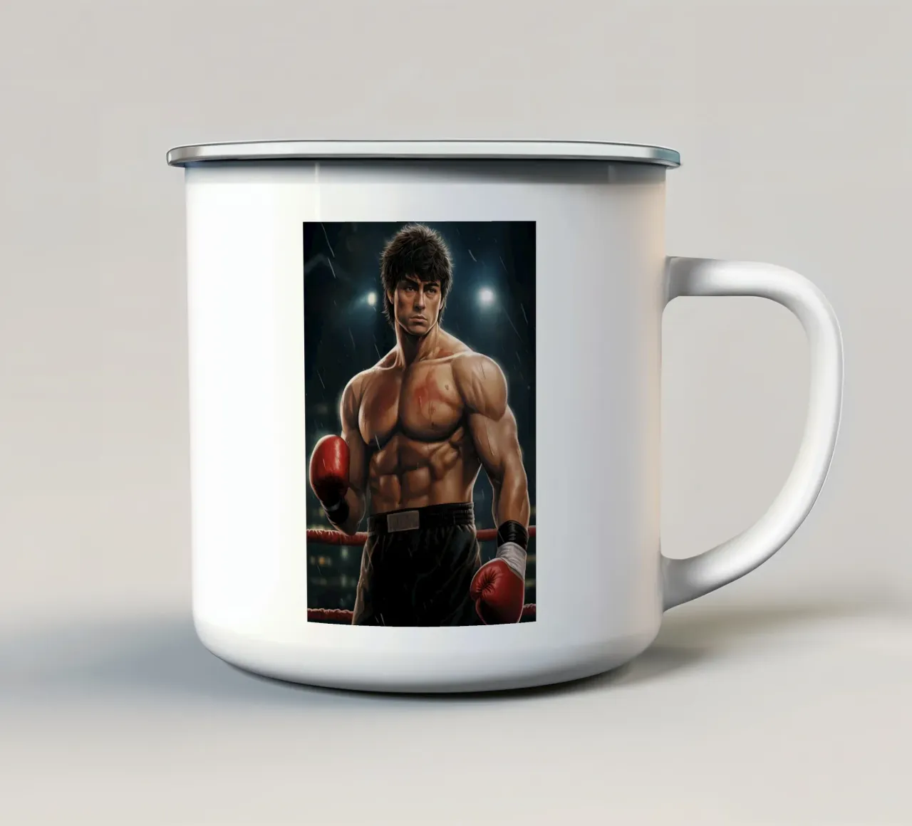 Rocky Balboa Boxe tazza in smalto da Fleur de Lys