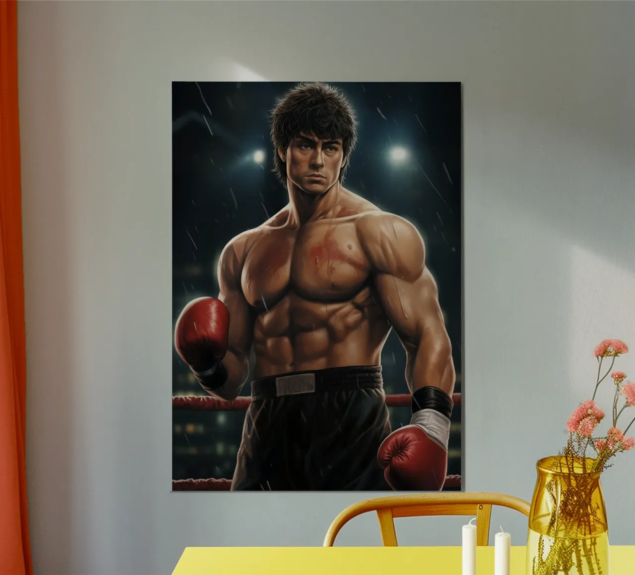 Rocky Balboa Boxe poster con telaio in plastica da Fleur de Lys