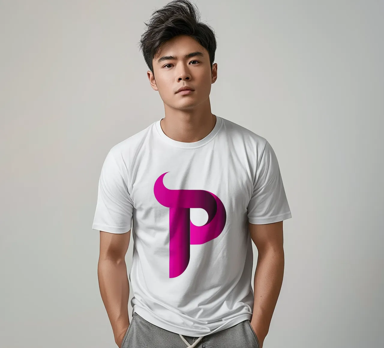 Logo Gradiente Colore Viola t-shirt da Urban Life