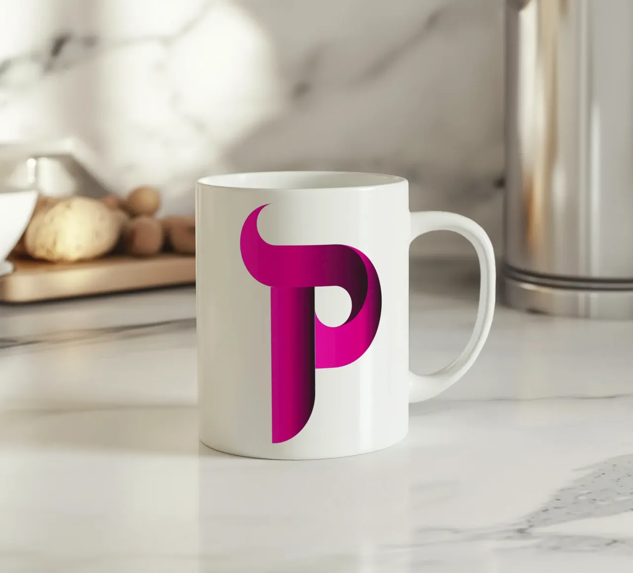 Logo Gradiente Colore Viola tazza in ceramica da Urban Life