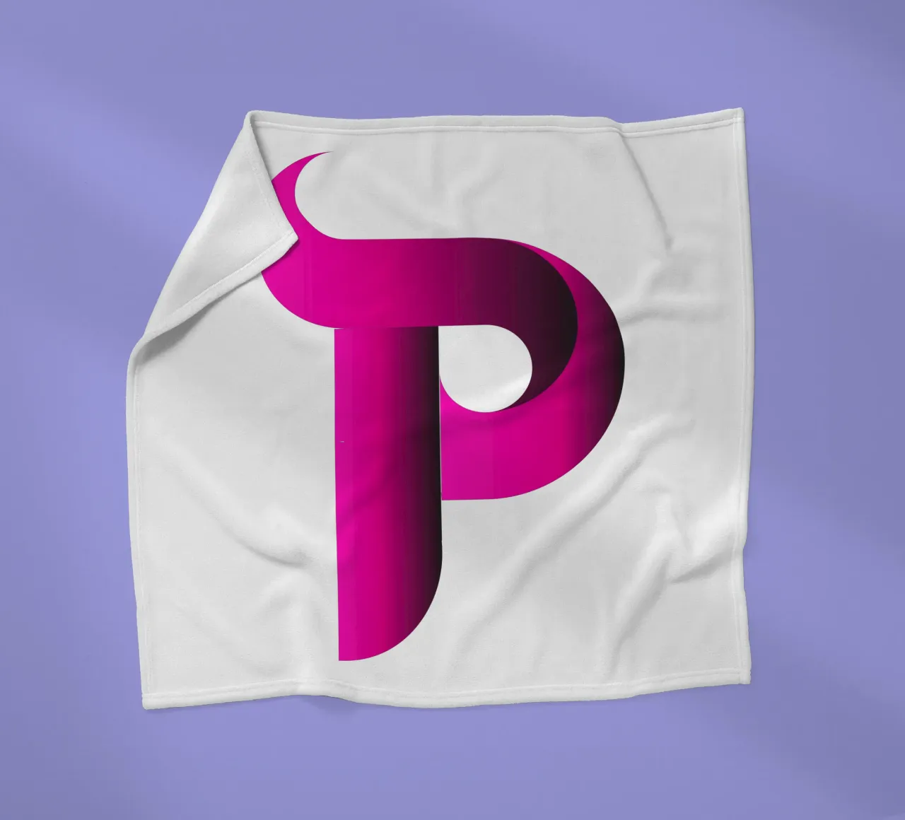 Logo Gradiente Colore Viola coperta in pile da Urban Life