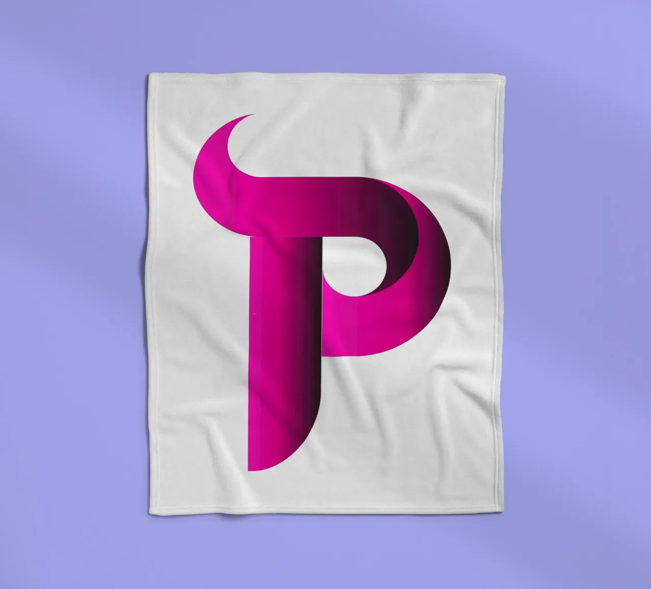 Logo Gradiente Colore Viola coperta in pile da Urban Life