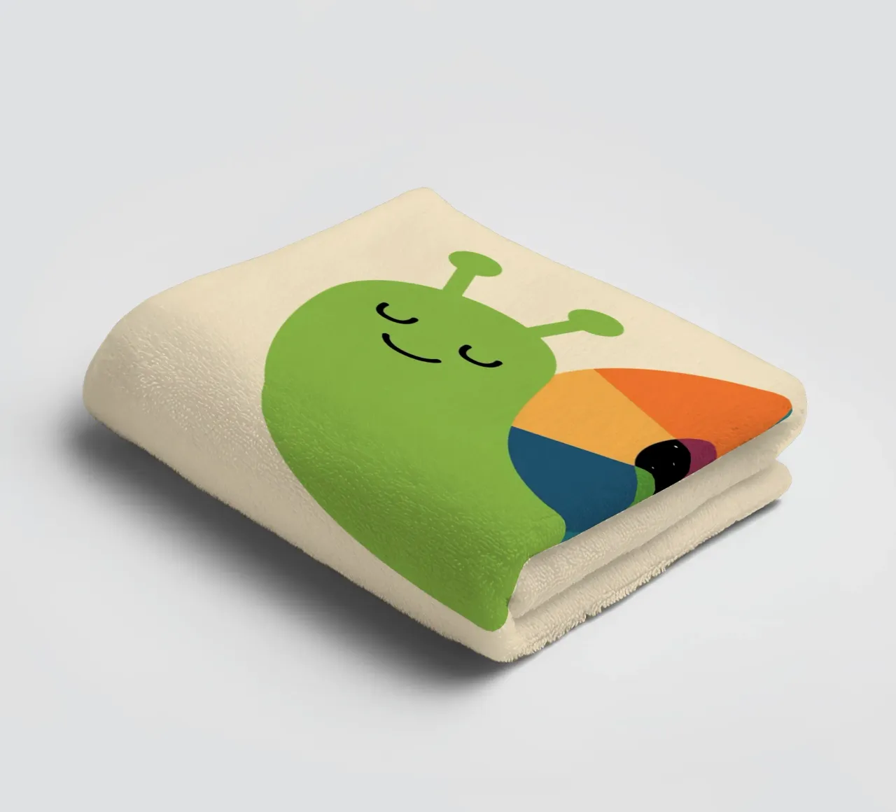Snail Vibes towel by Andy Westface