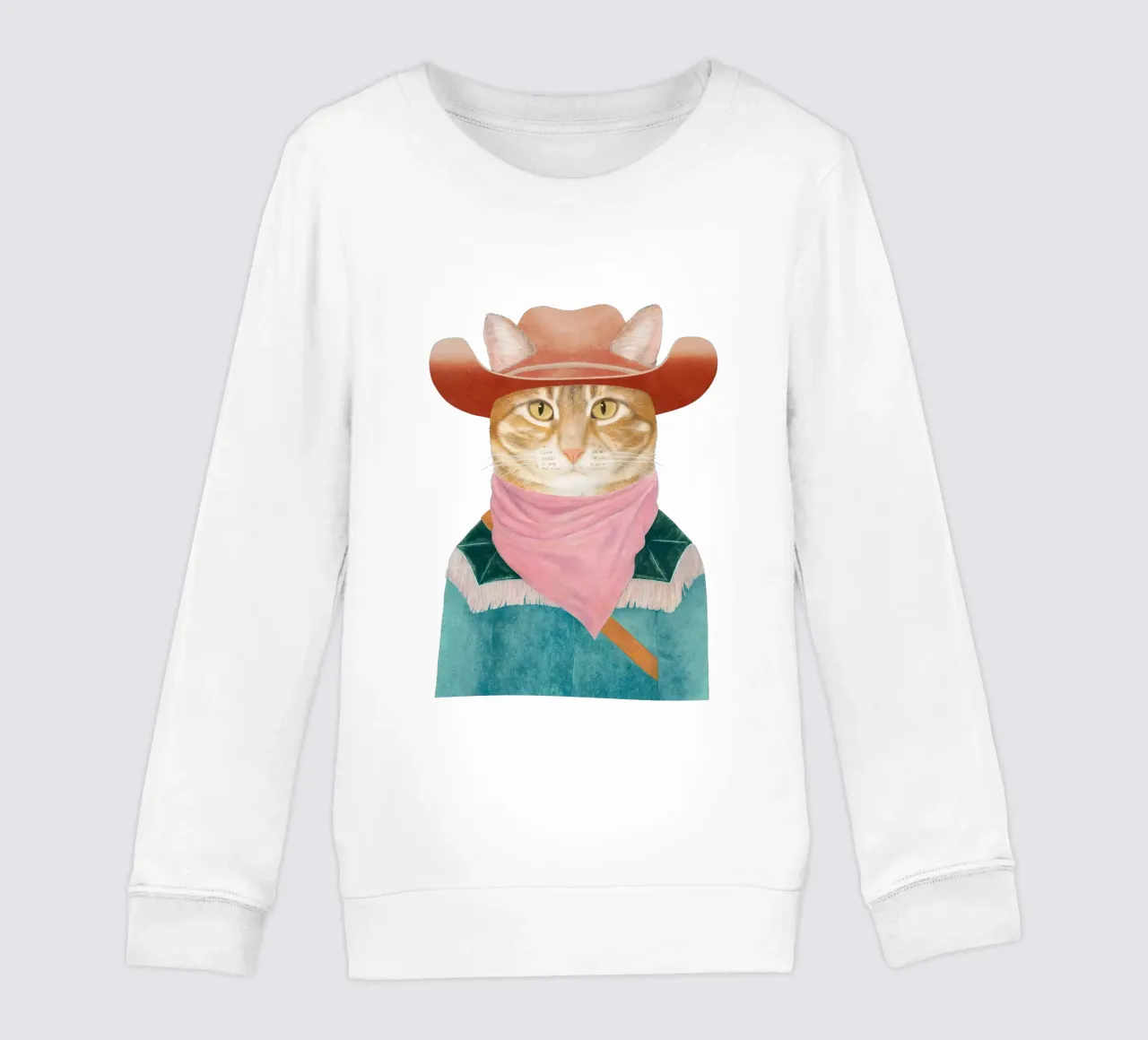 Ginger Cowboy Cat felpa bambino da Animal Crew
