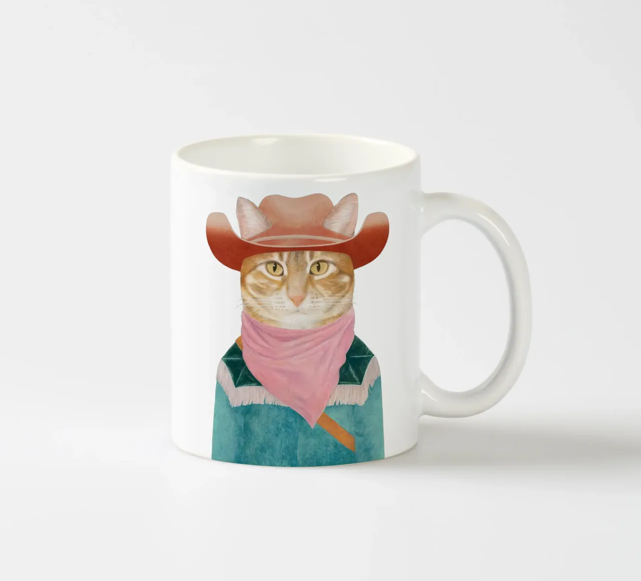Ginger Cowboy Cat tazza in ceramica da Animal Crew