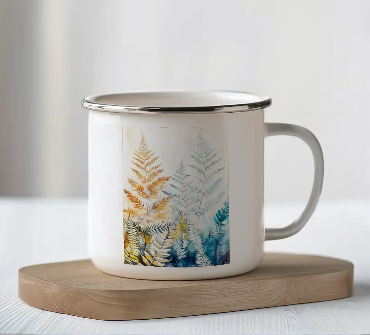 Prato delle felci tazza in smalto da Justyna Jaszke JBJart