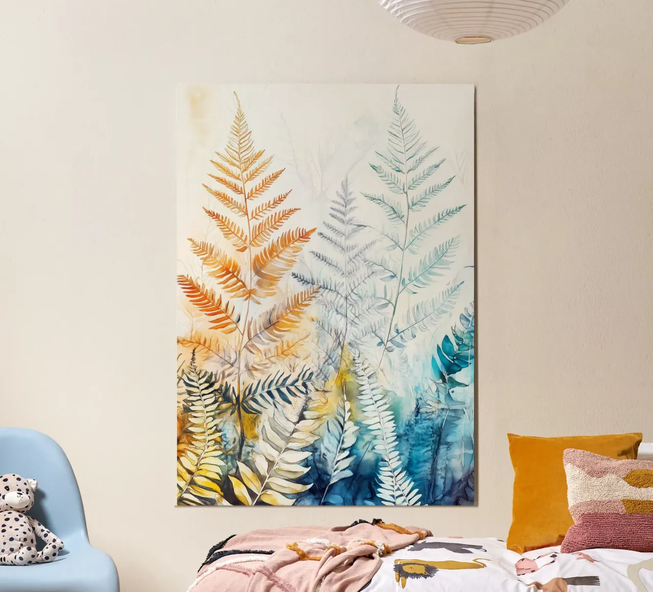 Prato delle felci poster con telaio in plastica da Justyna Jaszke JBJart