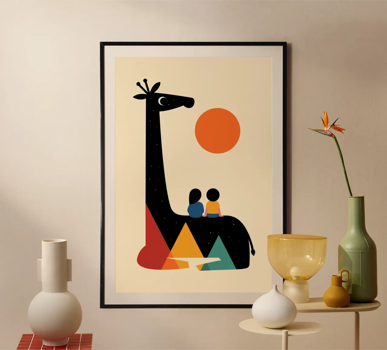 I ricordi poster con telaio in legno da Andy Westface