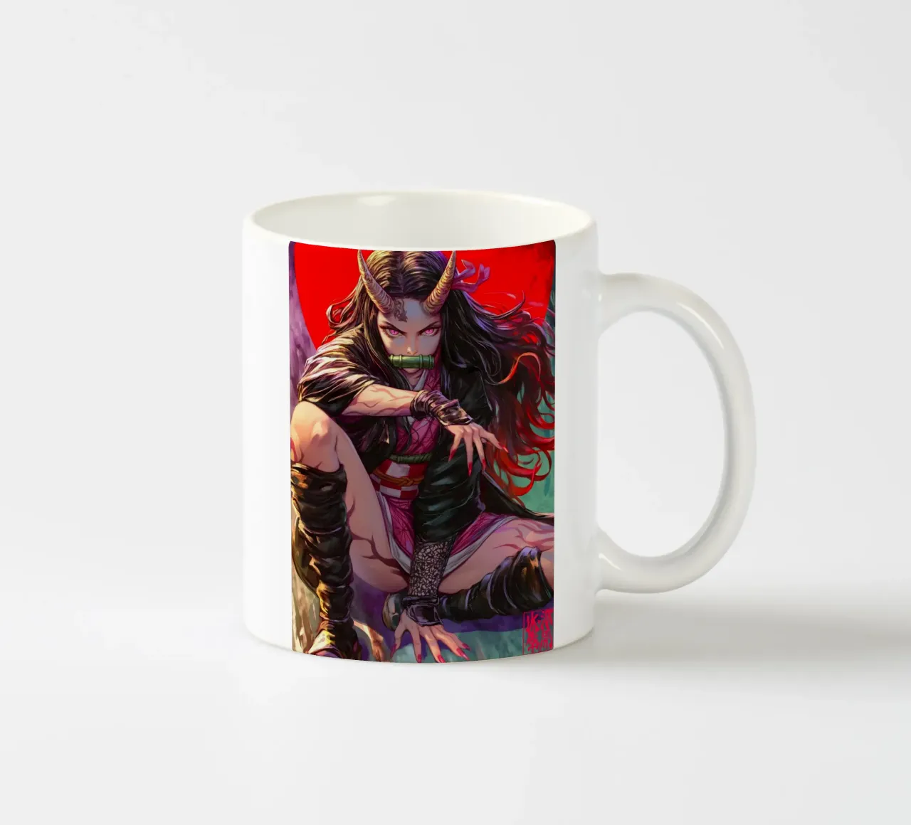 Demonendoder Kimetsu no Yaiba Nezuko keramische mok van Fleur de Lys