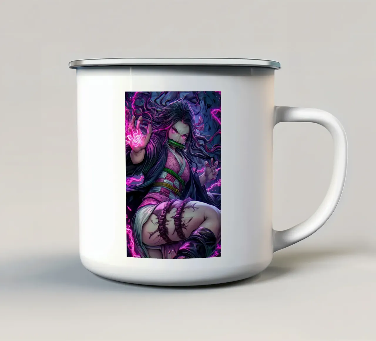 Demonendoder Kimetsu no Yaiba Nezuko emaille mok van Fleur de Lys