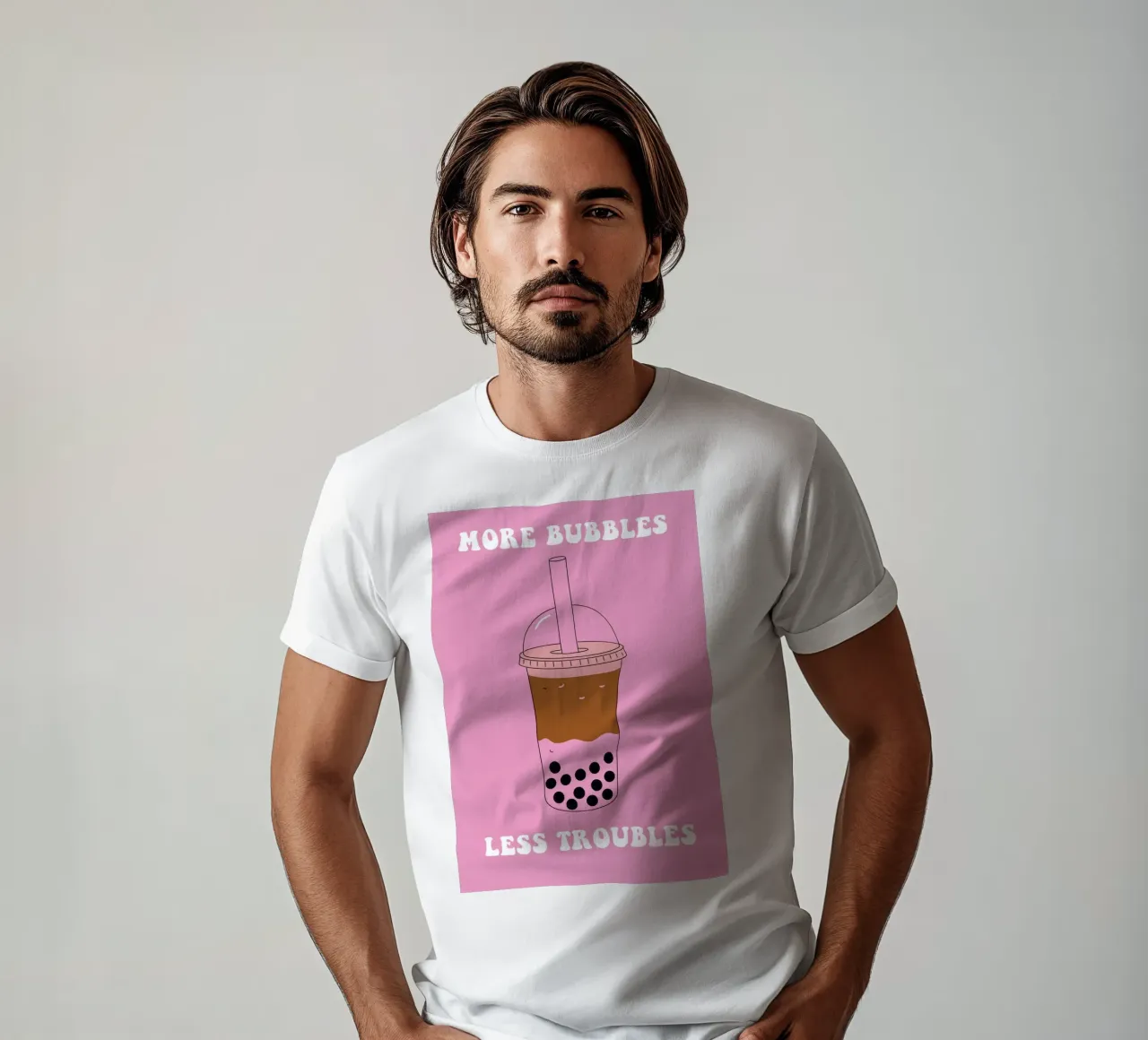 More Bubbles Less Troubles t-shirt da Attaboy Dsgn