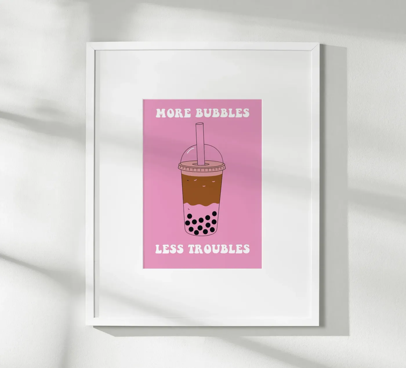 More Bubbles Less Troubles poster de Attaboy Dsgn