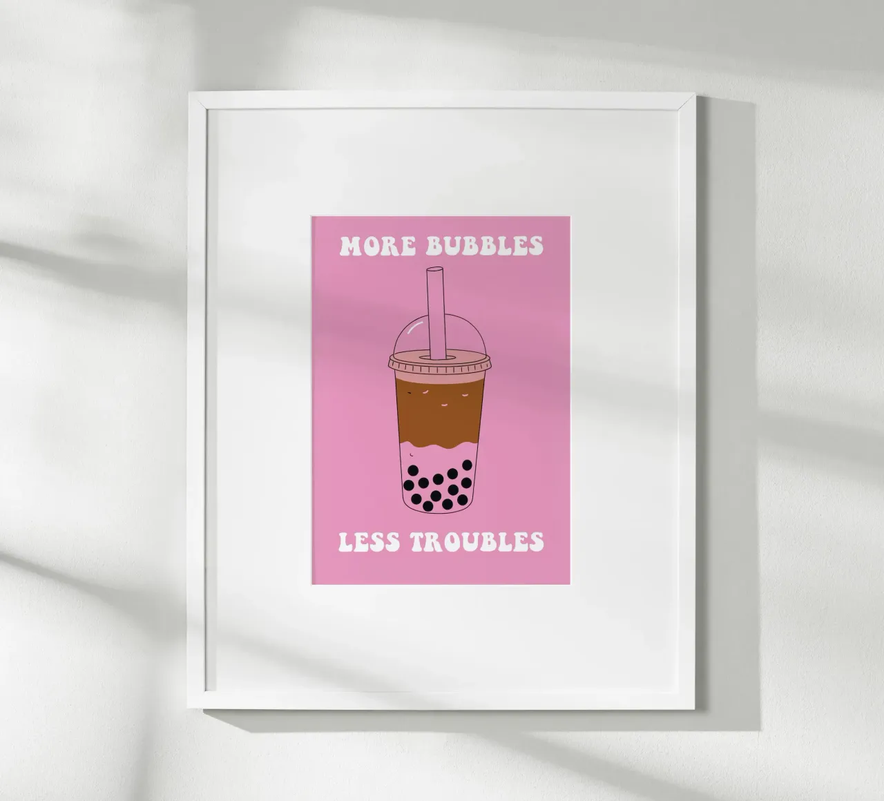 More Bubbles Less Troubles poster da Attaboy Dsgn