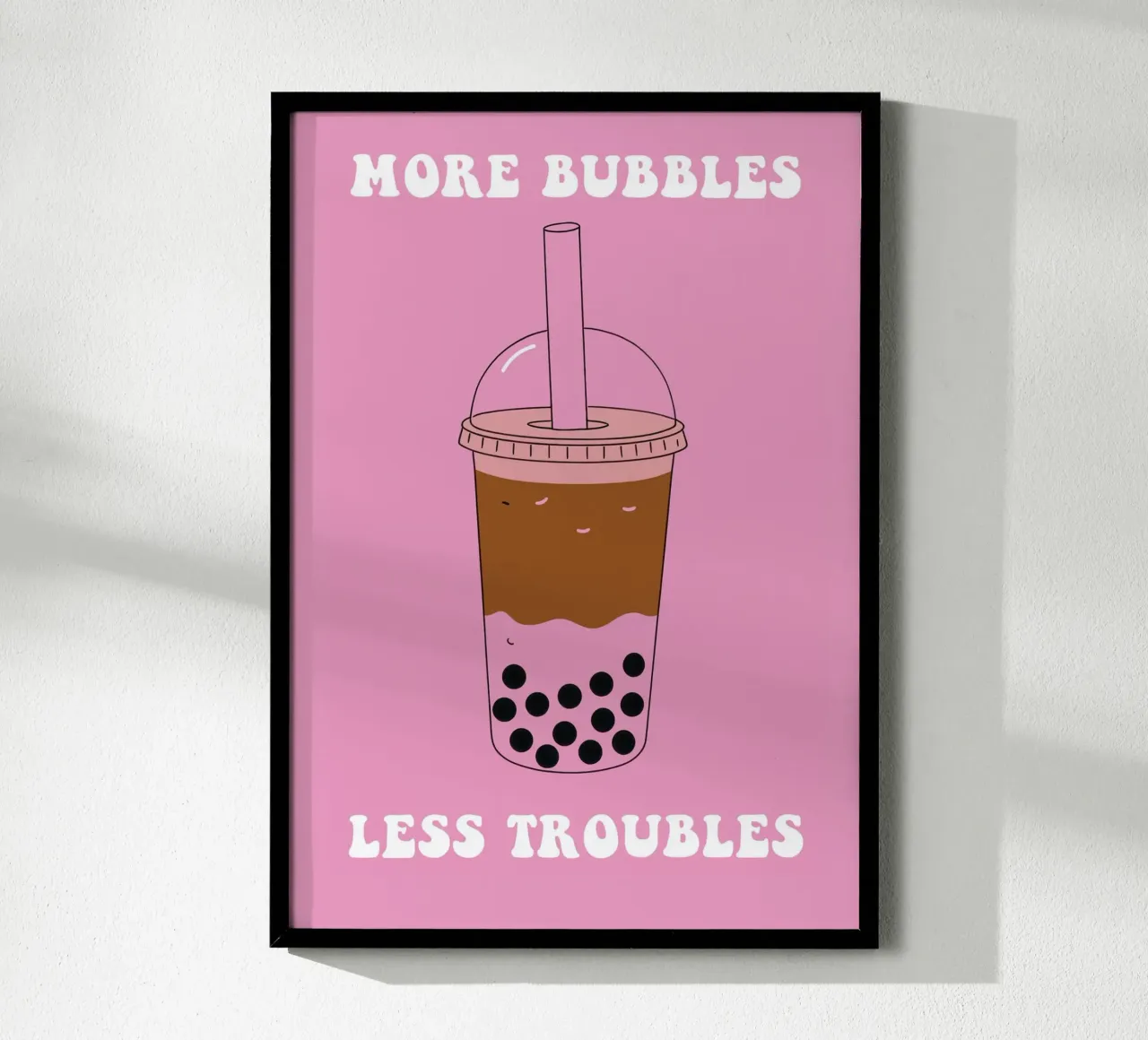 More Bubbles Less Troubles poster da Attaboy Dsgn