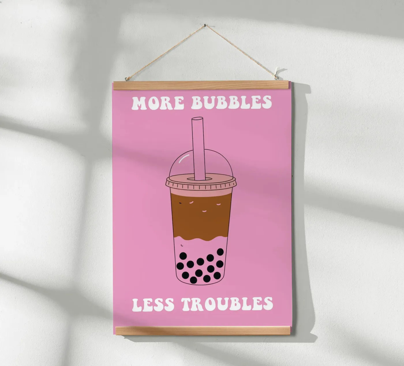 More Bubbles Less Troubles poster de Attaboy Dsgn