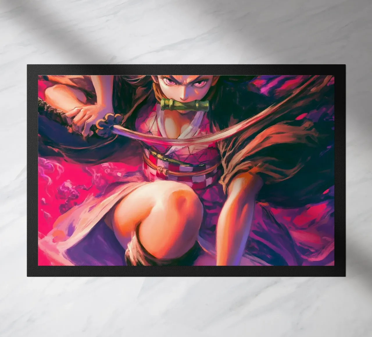 Ammazzademoni Kimetsu no Yaiba Nezuko zerbino da Fleur de Lys