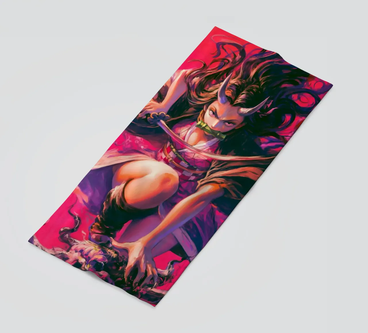 Ammazzademoni Kimetsu no Yaiba Nezuko telo mare da Fleur de Lys