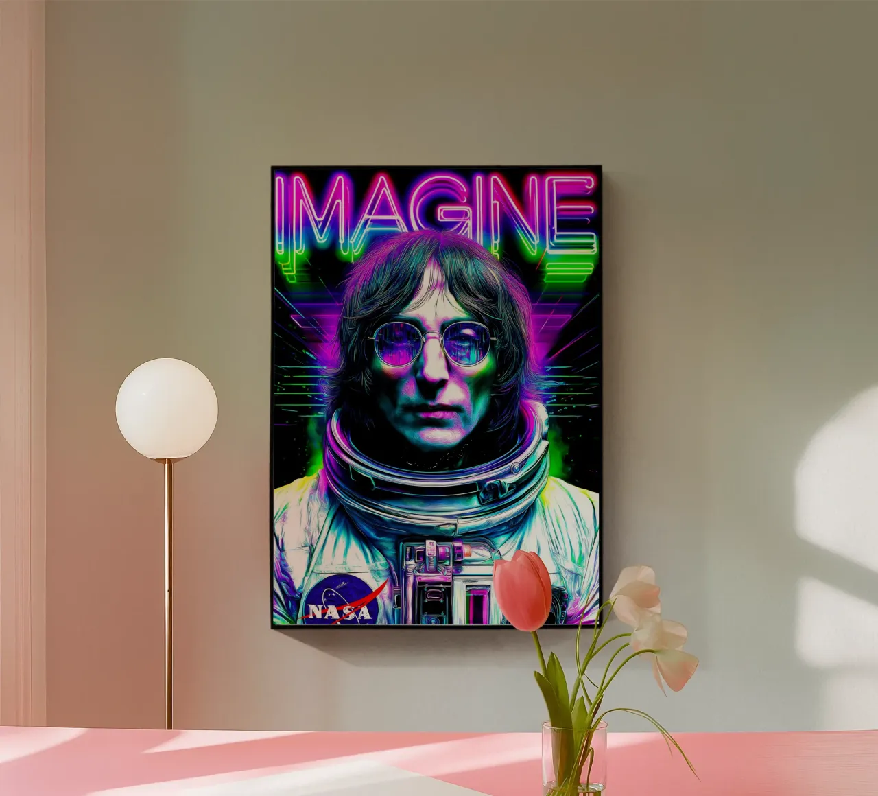 John Lennon The Beatles Imagine acrylic glass by Fleur de Lys