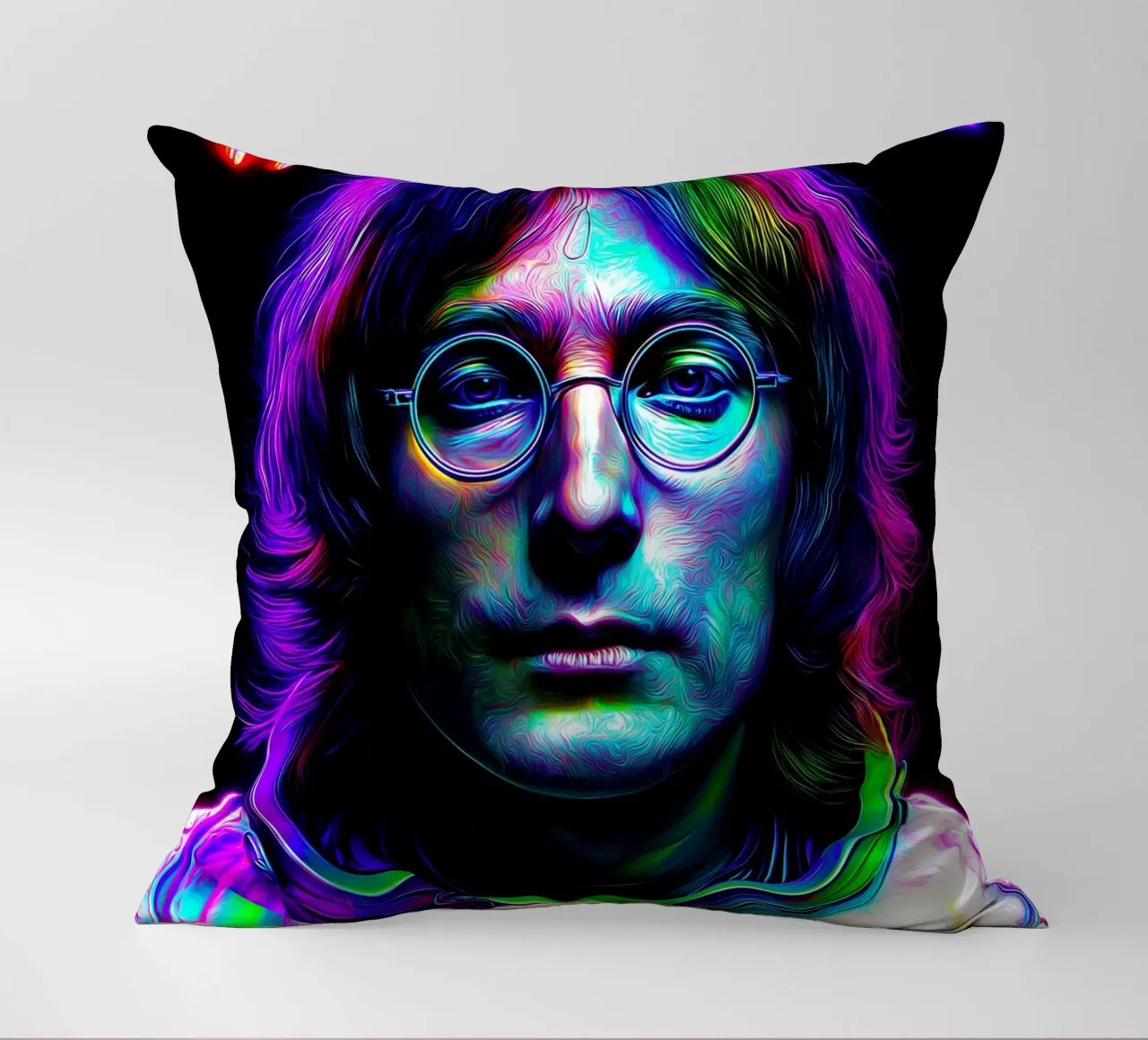 John Lennon The Beatles Imagine decorative cushion by Fleur de Lys