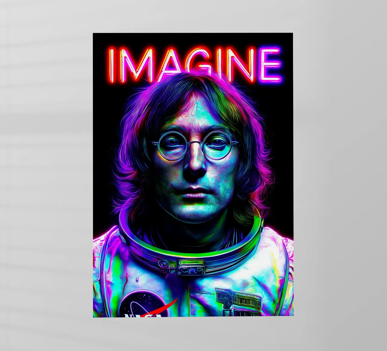 John Lennon I Beatles Imagine pellicola backlit da Fleur de Lys