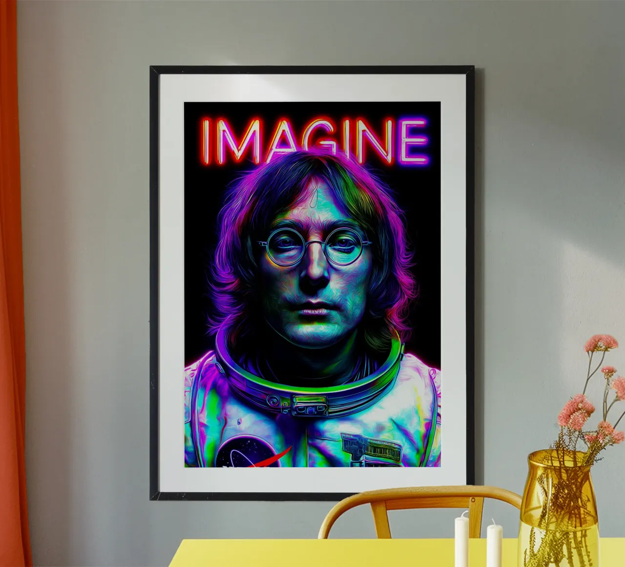 John Lennon The Beatles Imagine hahnemühle by Fleur de Lys