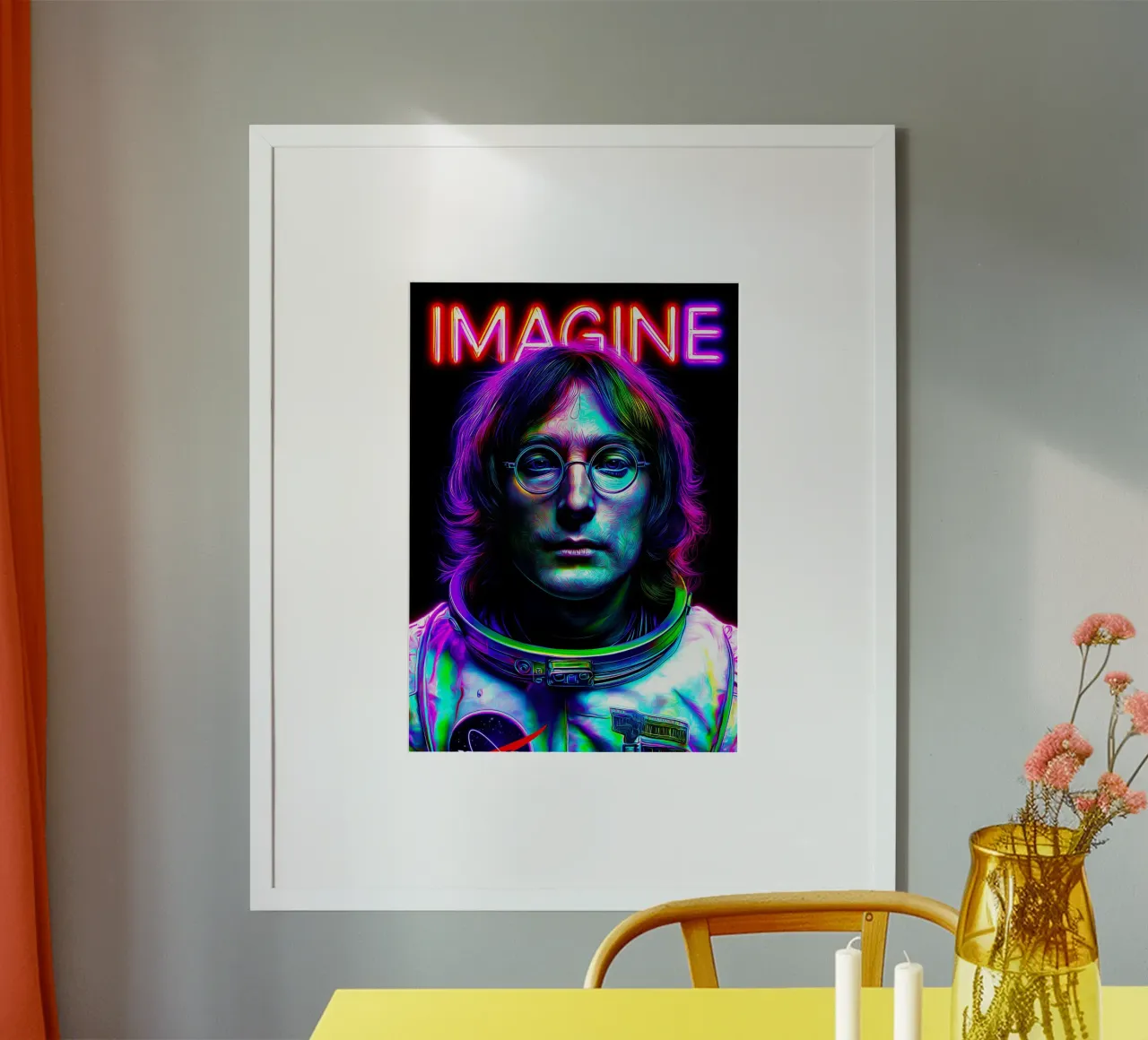 John Lennon The Beatles Imagine hahnemühle by Fleur de Lys