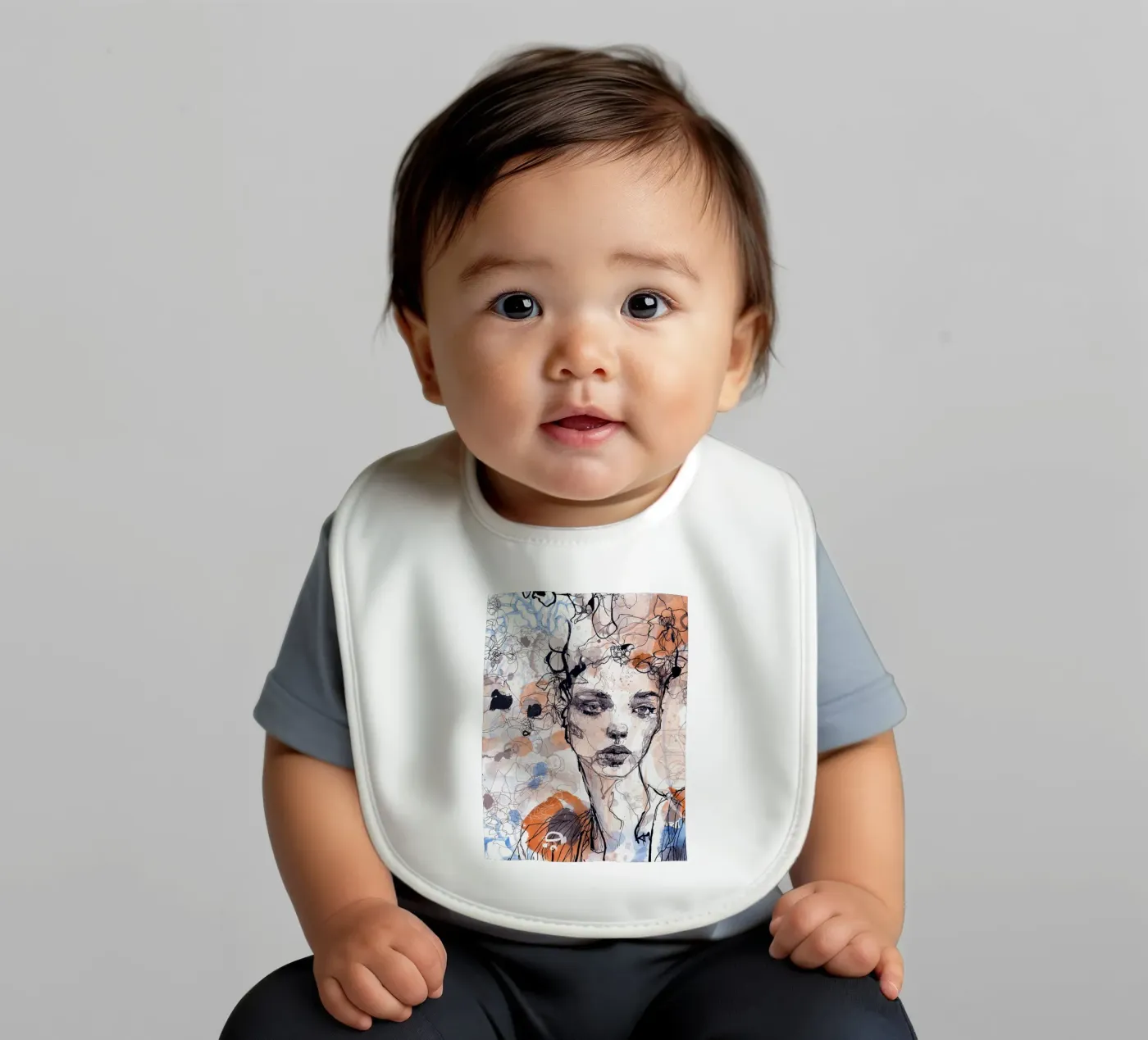 something I wait Babylätzchen von Giulio Iurissevich