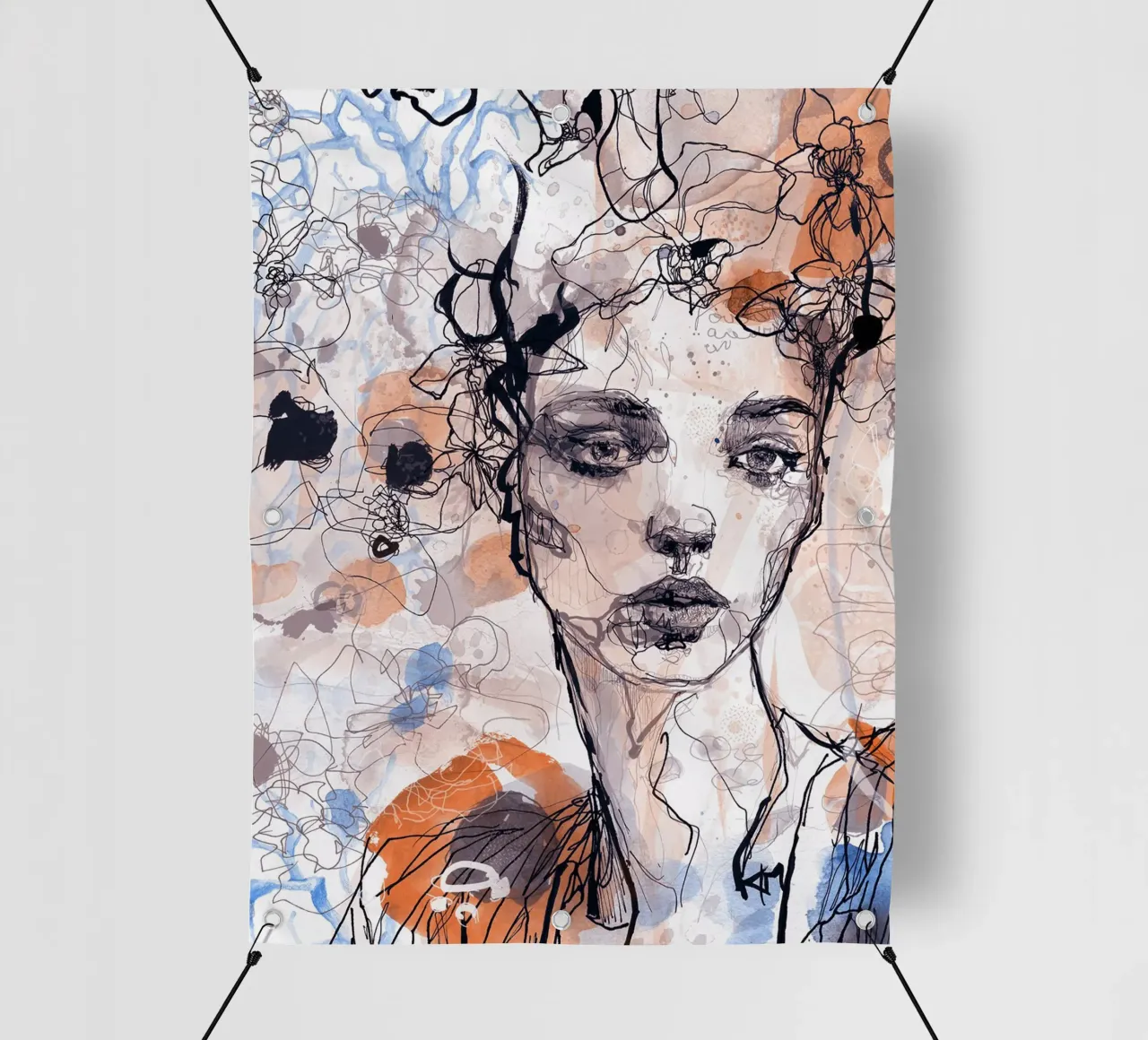 something I wait telo in pvc da Giulio Iurissevich