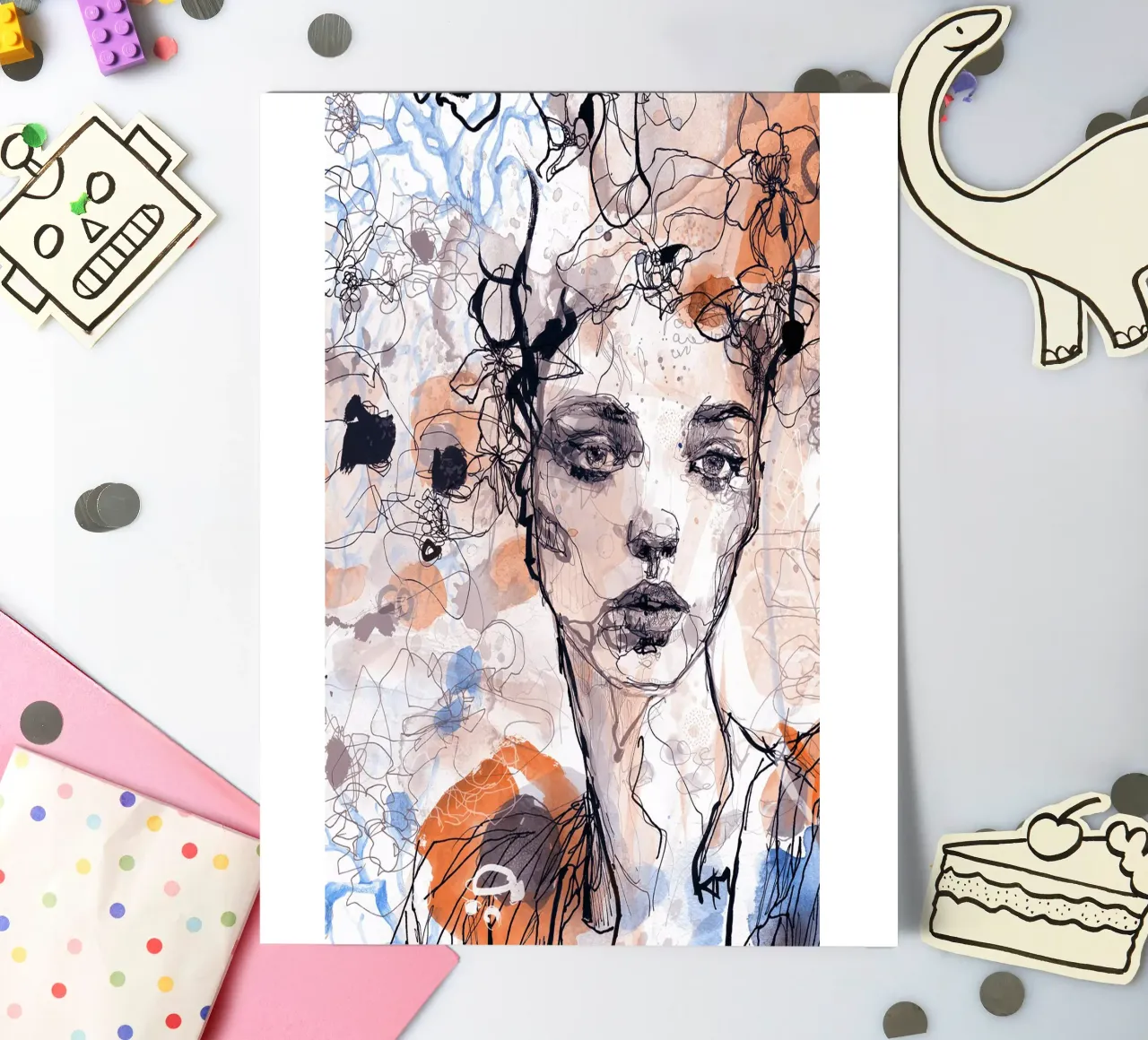 something I wait sticker sheet by Giulio Iurissevich