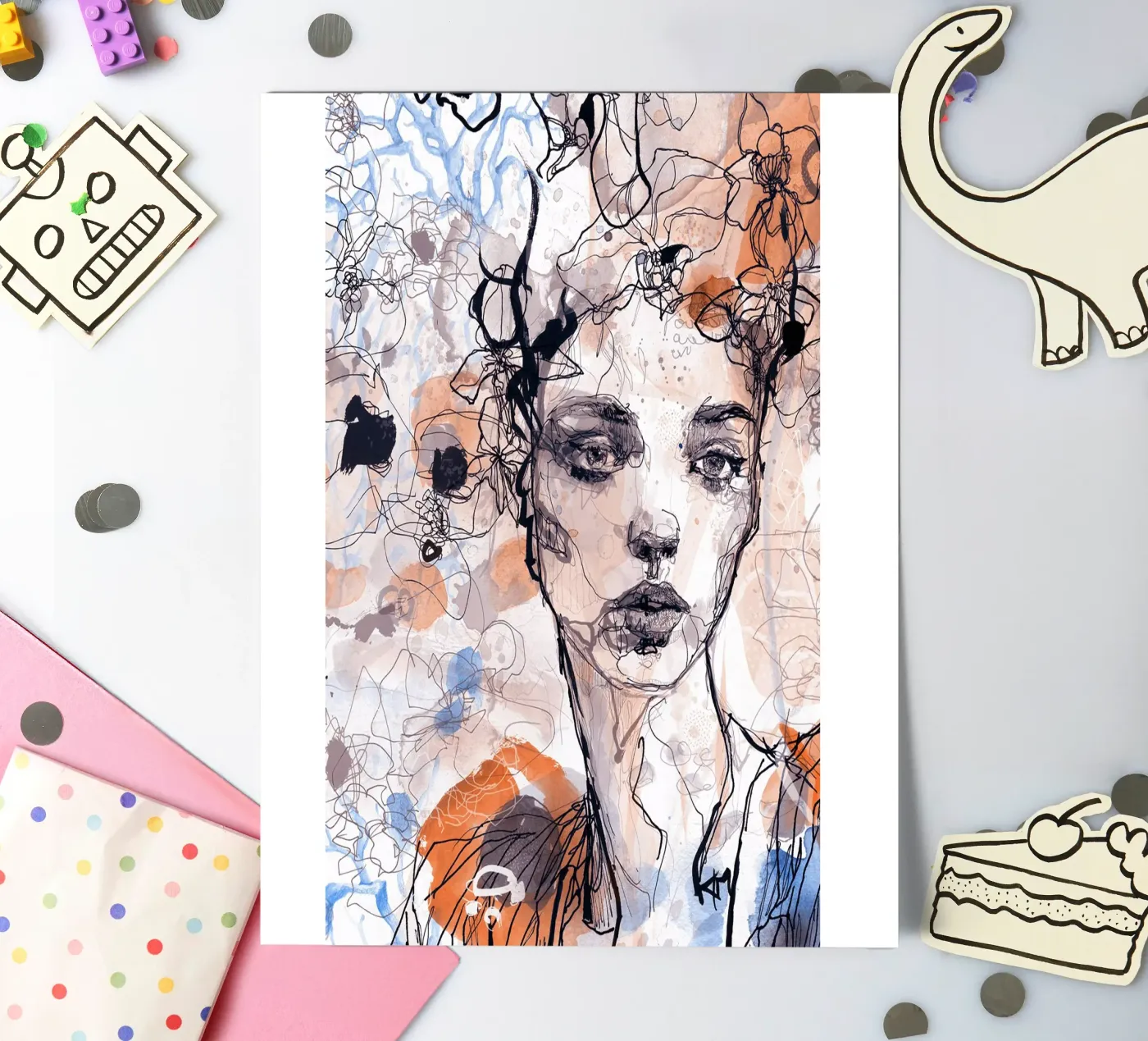 something I wait sticker sheet by Giulio Iurissevich