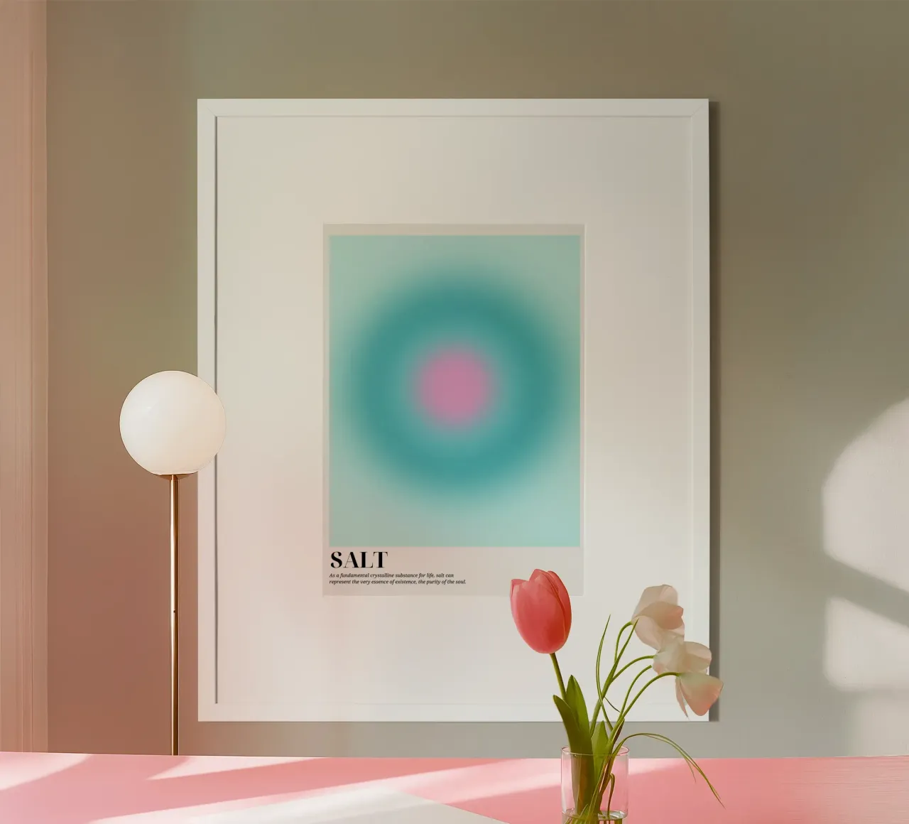 Sal Aura Gradiente Abstracto Póster Espiritual poster de dawnthesea