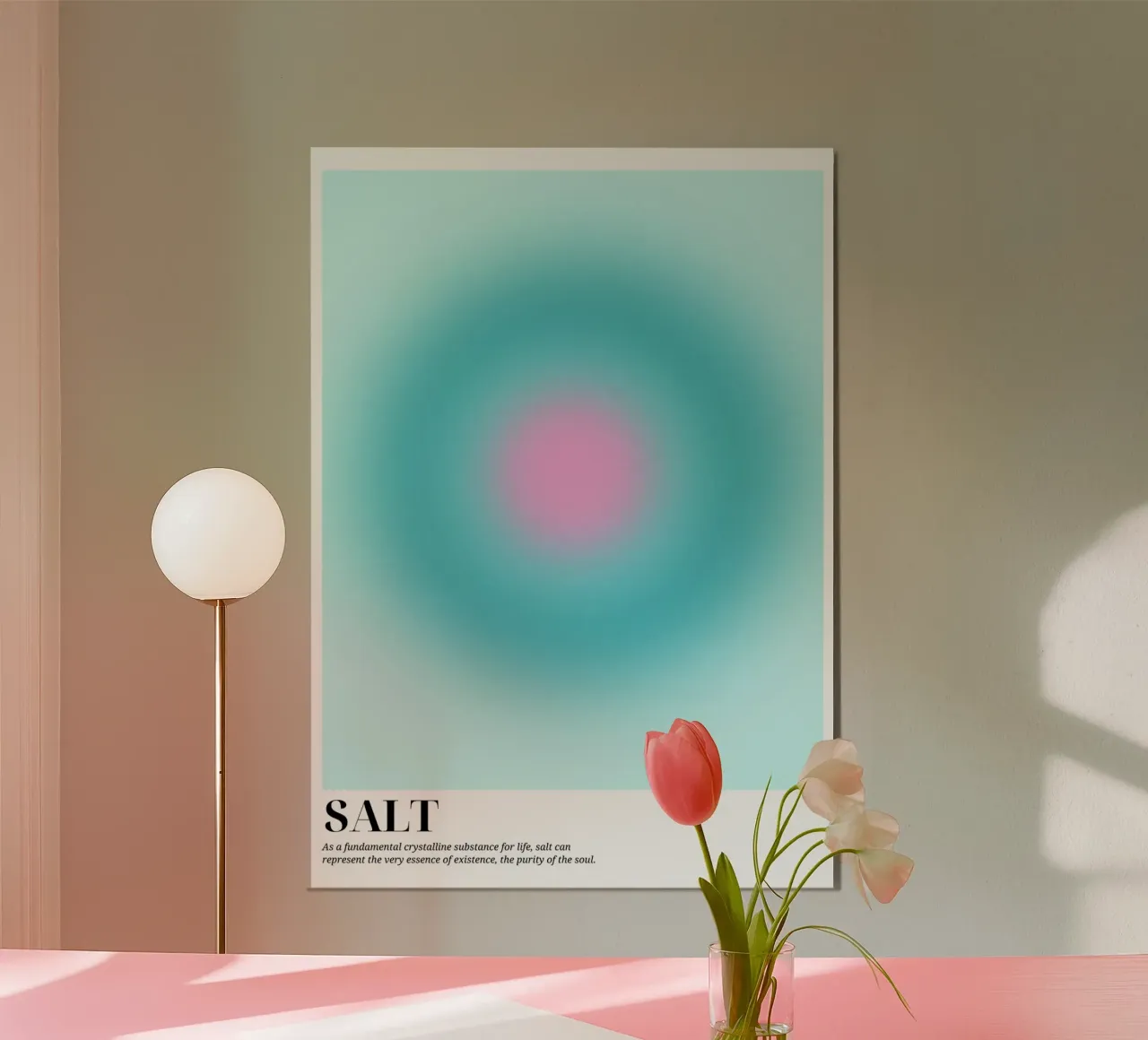 Sal Aura Gradiente Abstracto Póster Espiritual poster de dawnthesea